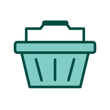 Basket Simgesi Moda Biçiminde İzole Arkaplan