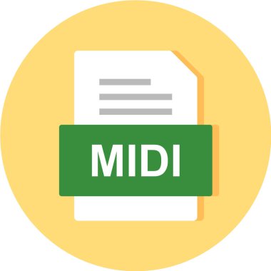 dosya biçimi simgesi, vektör illüstrasyonu