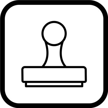 Moda Biçiminde Pul Simgesi İzole Arkaplan