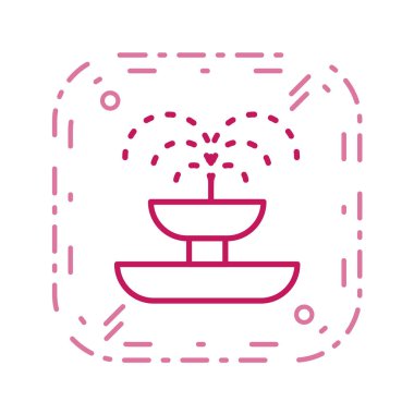 fıskiye ağ simgesi vektör illüstrasyonu 