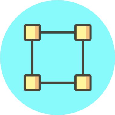 minimalist vektör illüstrasyonu, uygulama simgesi