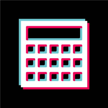 Hesap makinesi simgesi. vektör illüstrasyonu