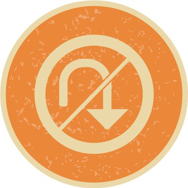 Yol simgesi, vektör illüstrasyonu