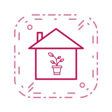 ev web simge vektör çizim 