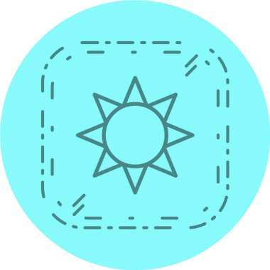 Güneş Simgesi Vektör illüstrasyonu