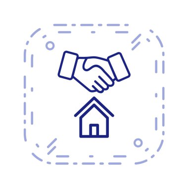 Emlak simgesi vektör illüstrasyonu