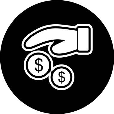 Dolar ve para vektör simgesi