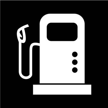 Vektör illüstrasyonu, basit ikon gaz silahı