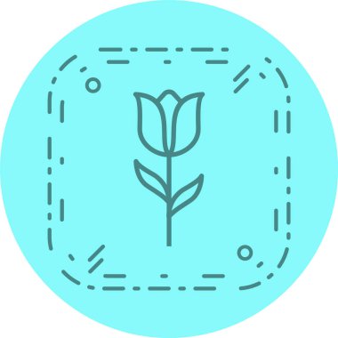  Lale Simgesi Moda Biçiminde İzole Arkaplan