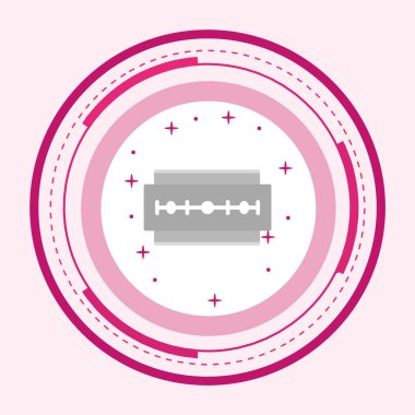 Bıçak Simgesi Moda Biçimi Ayrı Arka Gruplandırılmış