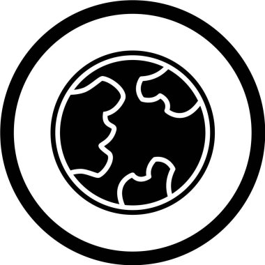 Siyah ve beyaz simgesinin vektör illüstrasyonu