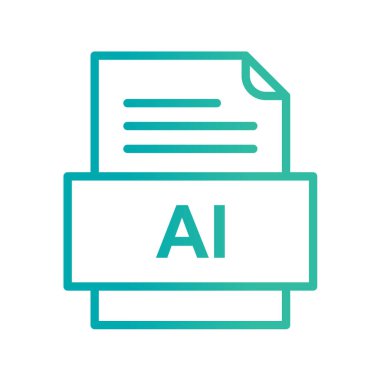 dosya biçimi simgesi, vektör illüstrasyonu