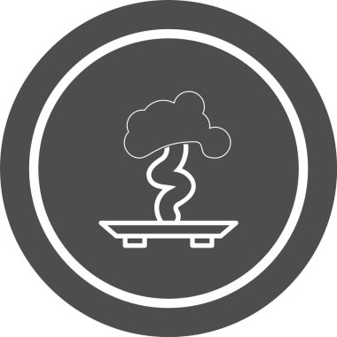 Bonsai Simgesi Moda Tarzı İzole Arkaplan