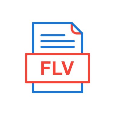 dosya biçimi simgesi, vektör illüstrasyonu