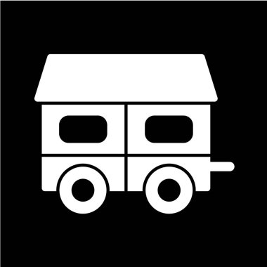 Araba ikonu. vektör illüstrasyonu