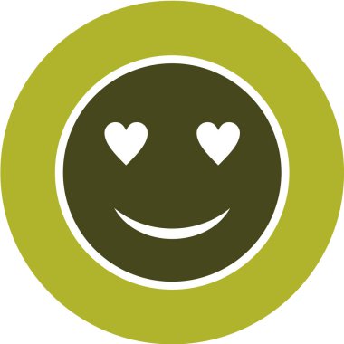 Moda Biçimli Emoji Simgesi İzole Arkaplan 