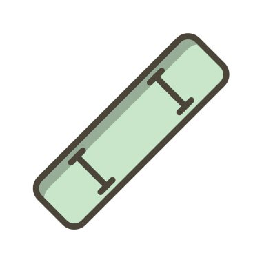 vektör illüstrasyonu, kaykayın basit simgesi 