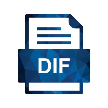 dosya biçimi simgesi, vektör illüstrasyonu