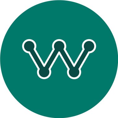 Bir harfin vektör simgesi