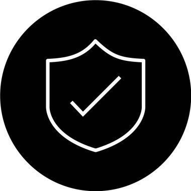 Kalkan simgesi. vektör illüstrasyonu