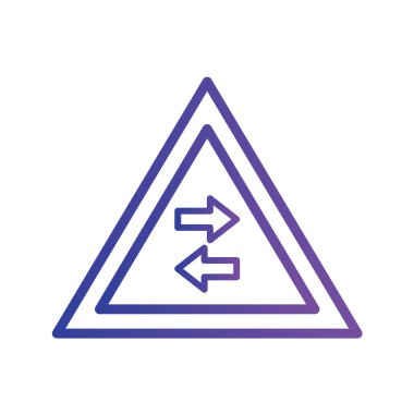 Yol simgesi, vektör illüstrasyonu