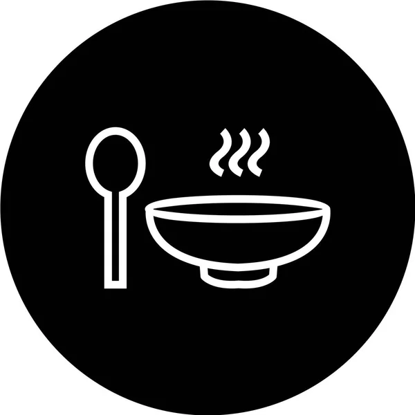 Εικονίδιο Διανυσματικής Απεικόνισης Τροφίμων Και Ποτών — Διανυσματικό Αρχείο