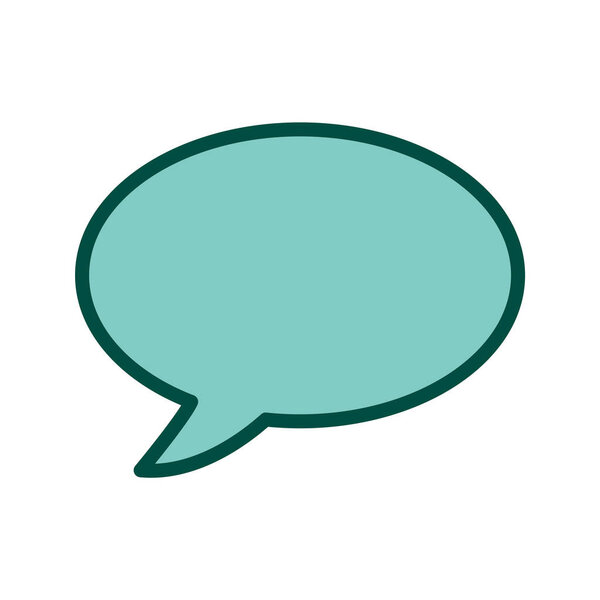 Chat Icon In Trendy Style Isolated Background