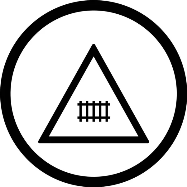 Ikona Znak Drogowy Ilustracja Wektor — Wektor stockowy