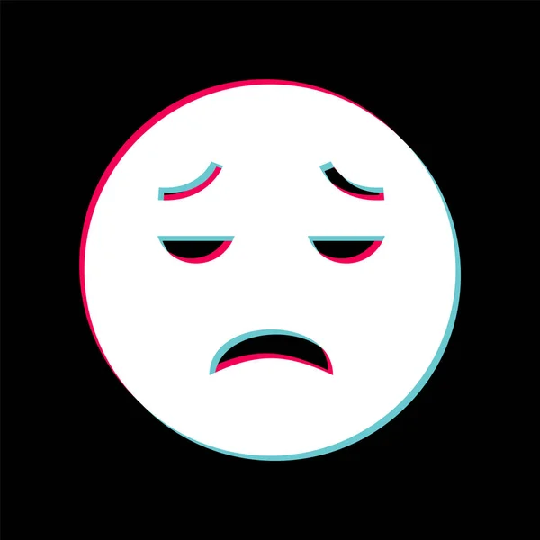流行风格的Emoji Icon背景令人失望 — 图库矢量图片