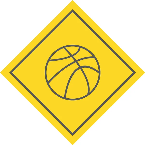 篮球运动图标矢量插图 — 图库矢量图片
