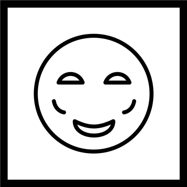 Іконка Посмішки Векторна Ілюстрація — стоковий вектор