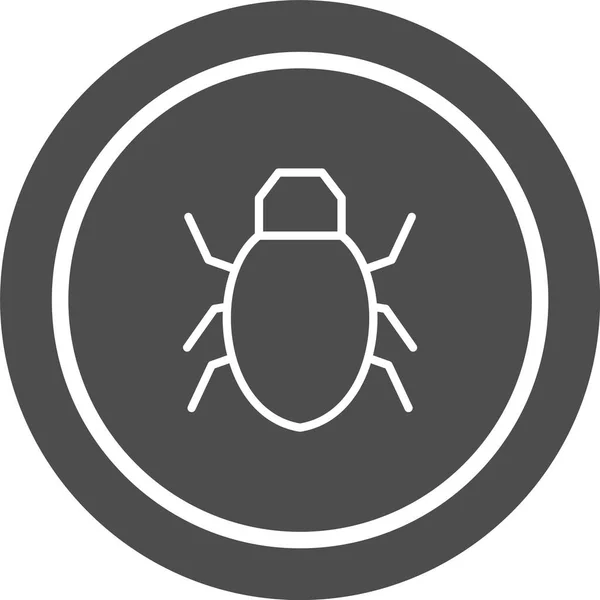 Bug Icon Trendy Style Isolierter Hintergrund — Stockvektor