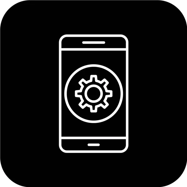 Значок Мобільного Телефону Векторна Ілюстрація — стоковий вектор