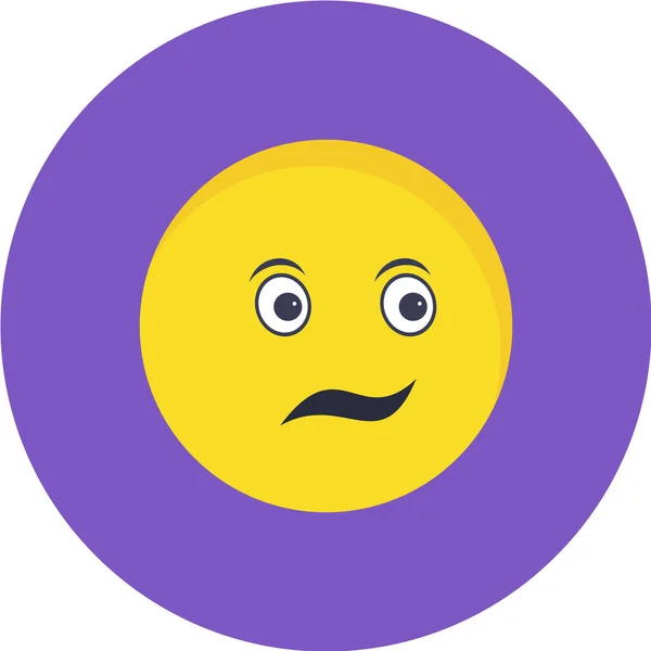 Icône Emoji Dans Style Branché Vecteur — Image vectorielle