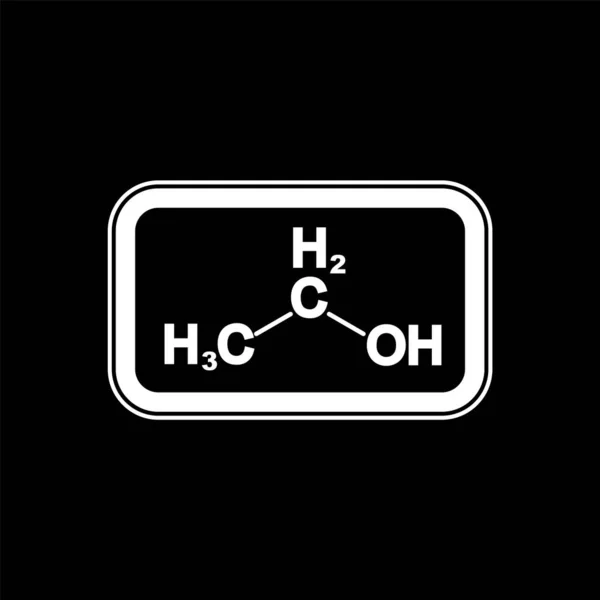 Icône Éthanol Dans Style Mode Fond Isolé — Image vectorielle