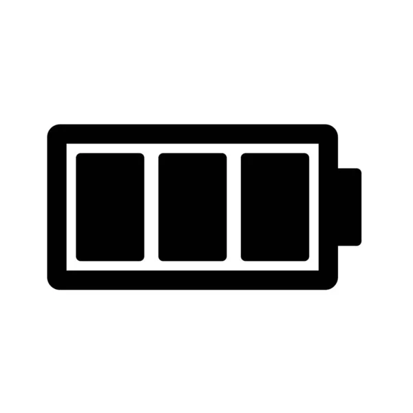 Batterie Symbol Vektor Illustration Flacher Designstil — Stockvektor