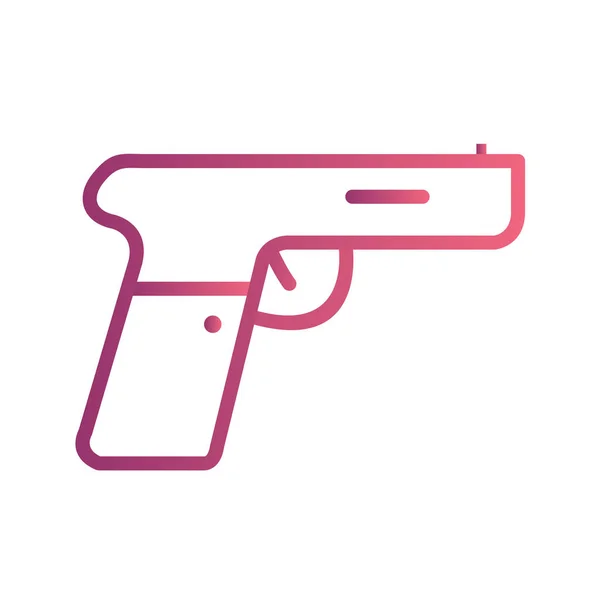 Ilustracja Wektorowa Ikony Pistoletu — Wektor stockowy