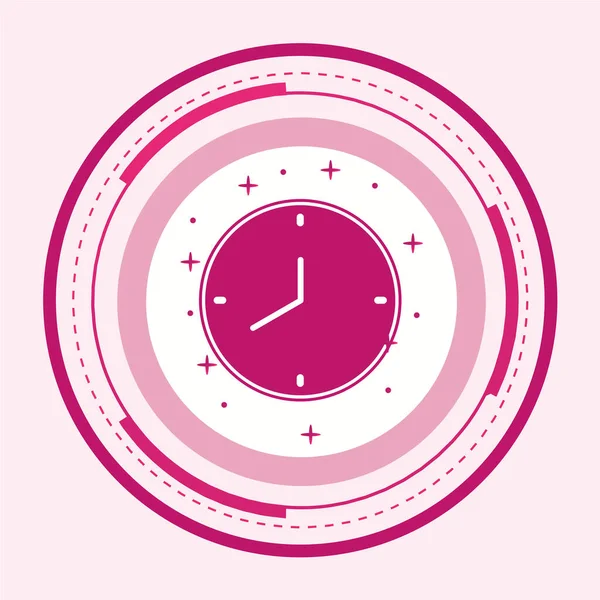 pembe saat vektör illüstrasyonu