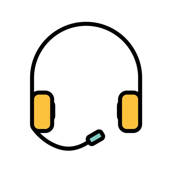 Διανυσματική Απεικόνιση Απλό Εικονίδιο Ακουστικών — Διανυσματικό Αρχείο