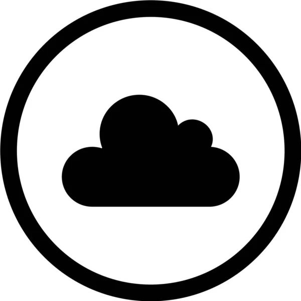 Ícone Nuvem Ilustração Vetorial — Vetor de Stock
