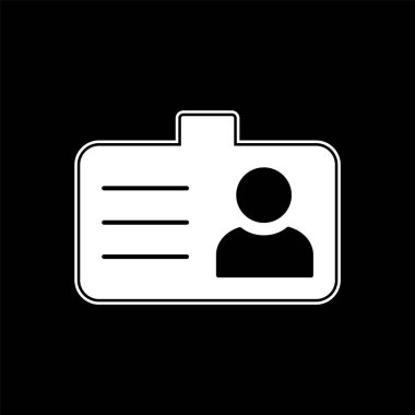  Moda Biçimli Öğrenci Kart Simgesi İzole Arkaplan      