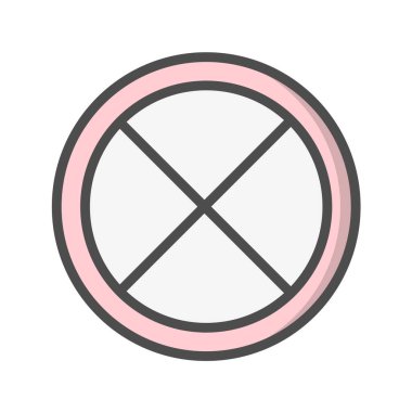 Yol simgesi, vektör illüstrasyonu