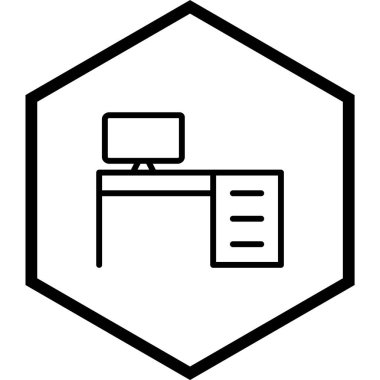 Ofis Tablosu Simgesi Moda Biçiminde İzole Arkaplan  