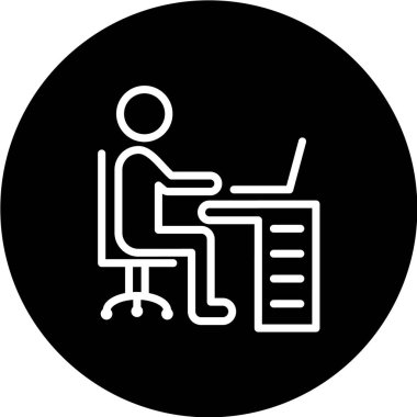 Ofiste dizüstü bilgisayarda çalışan adam