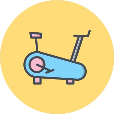 Vektör illüstrasyonu, basit ikon spor bisikleti