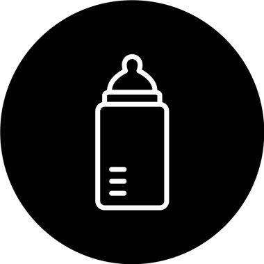 Bebek şişe simgesi vektörü