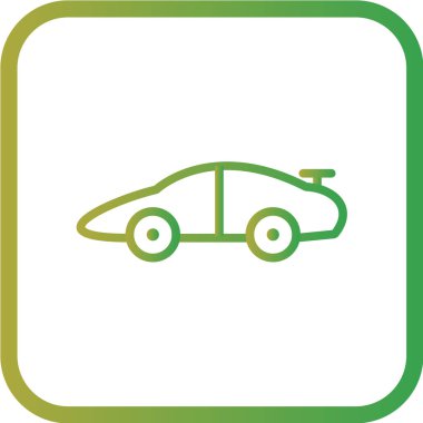 Araba ikonu. vektör illüstrasyonu