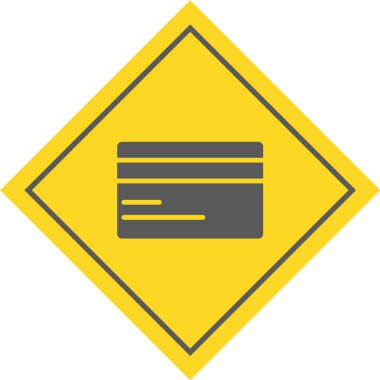 Sarı uyarı simgesi vektör illüstrasyonu