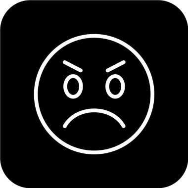 Gülümseme simgesi, vektör illüstrasyonu