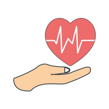 Sağlık hizmeti simgesi vektör illüstrasyonu